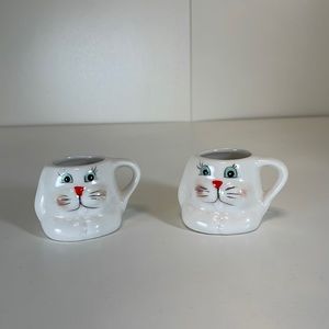 3/$12 NWT Set of 2 Mini Bunny Mugs/Shot Glasses